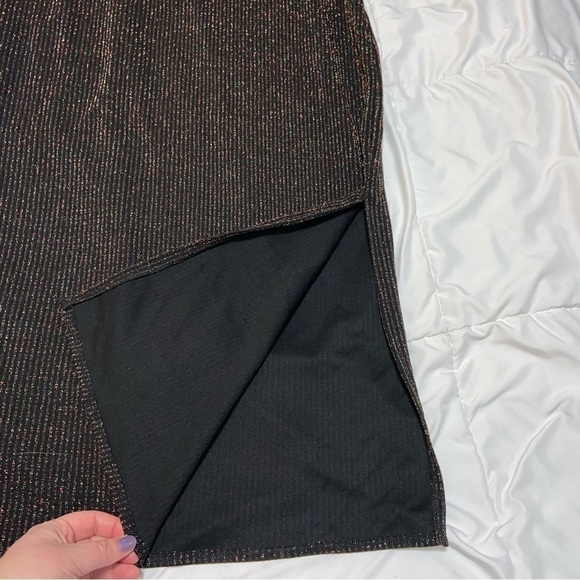 LOFT Shimmer Sweater Dress New! Multicolored glitter metallic medium black - Picture 3 of 11